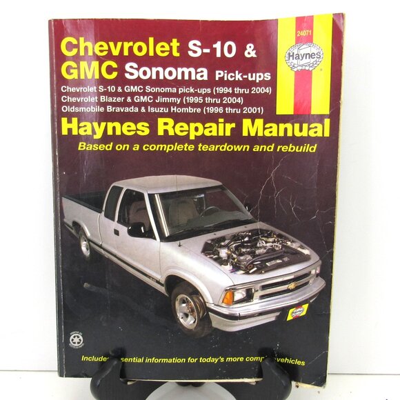 Haynes 24071 Chevrolet S-10 & GMC Sonoma Pick-ups 1994-2004 Repair Manual - Picture 1 of 9